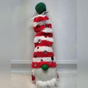 Soft Fleecy Christmas Santa Gnome Home Decor With Weighted Base